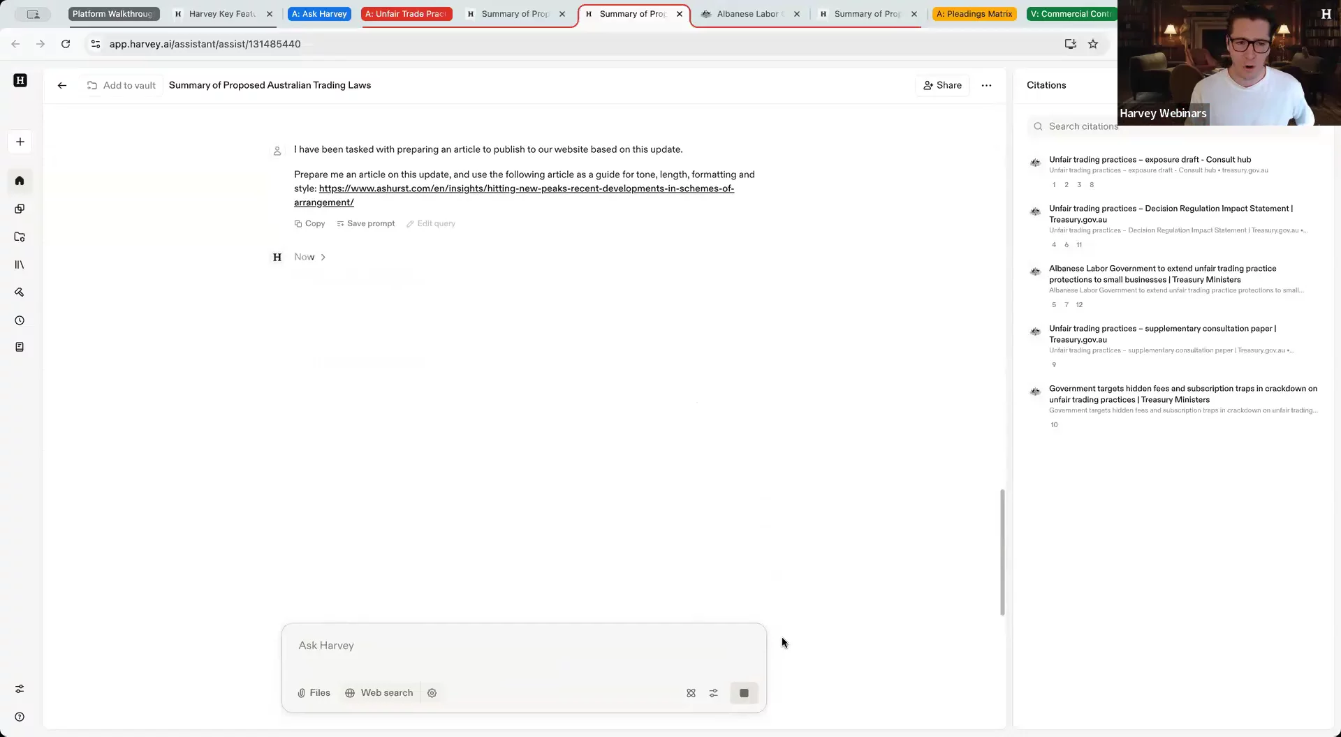 Harvey 101 Training (APAC)