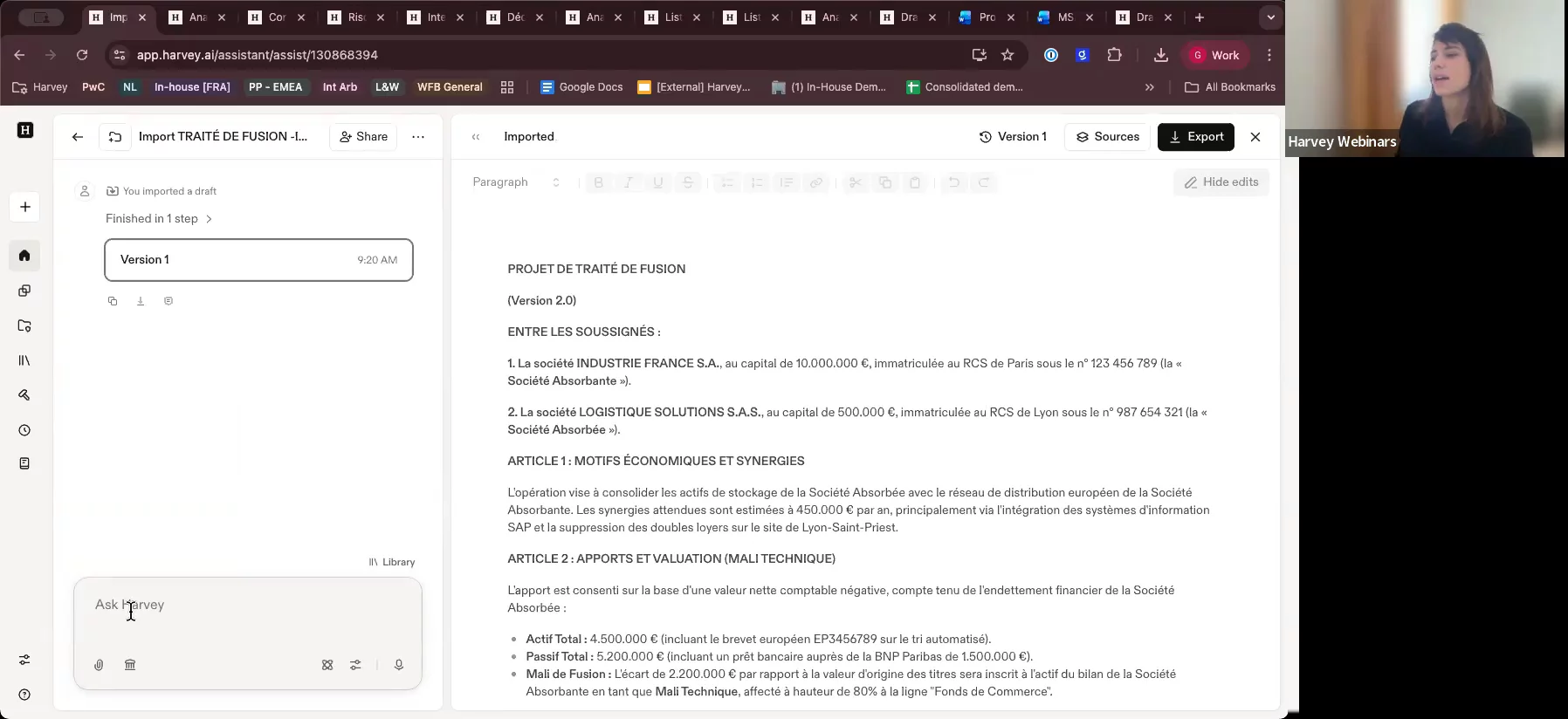 Harvey 101 Training (French)